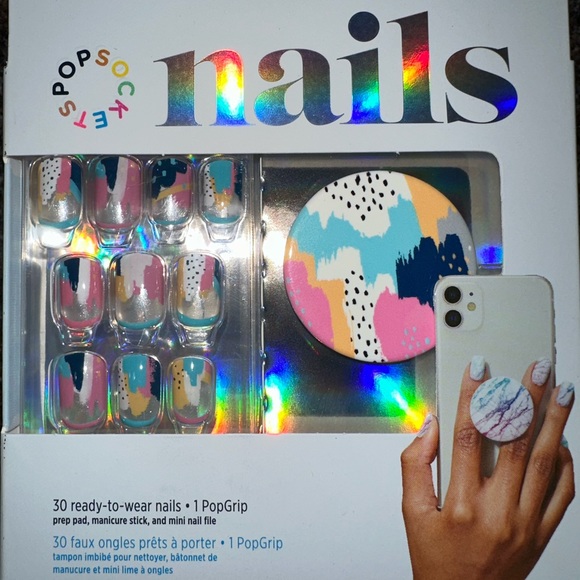 NWT PopSocket Nails and PopGrip matching set - Picture 2 of 3